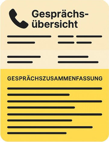 Strukturierte Gesprächszusammenfassung